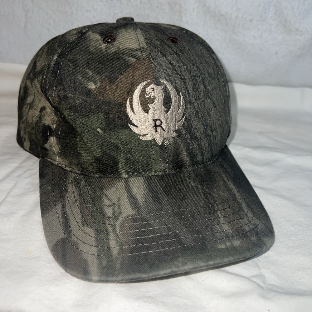 Ruger Baseball Cap Hat Camo Adjustable Embroidered Logo Men's Outdoor Hunting